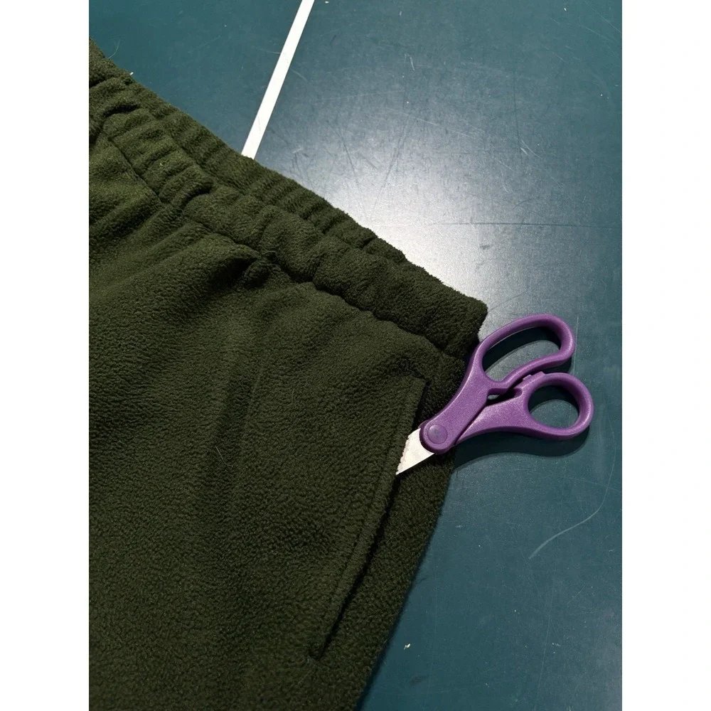 Cabelas‎ Polartec Fleece Pants Men's XL Green Pockets Outdoor Hunting Sweatpants